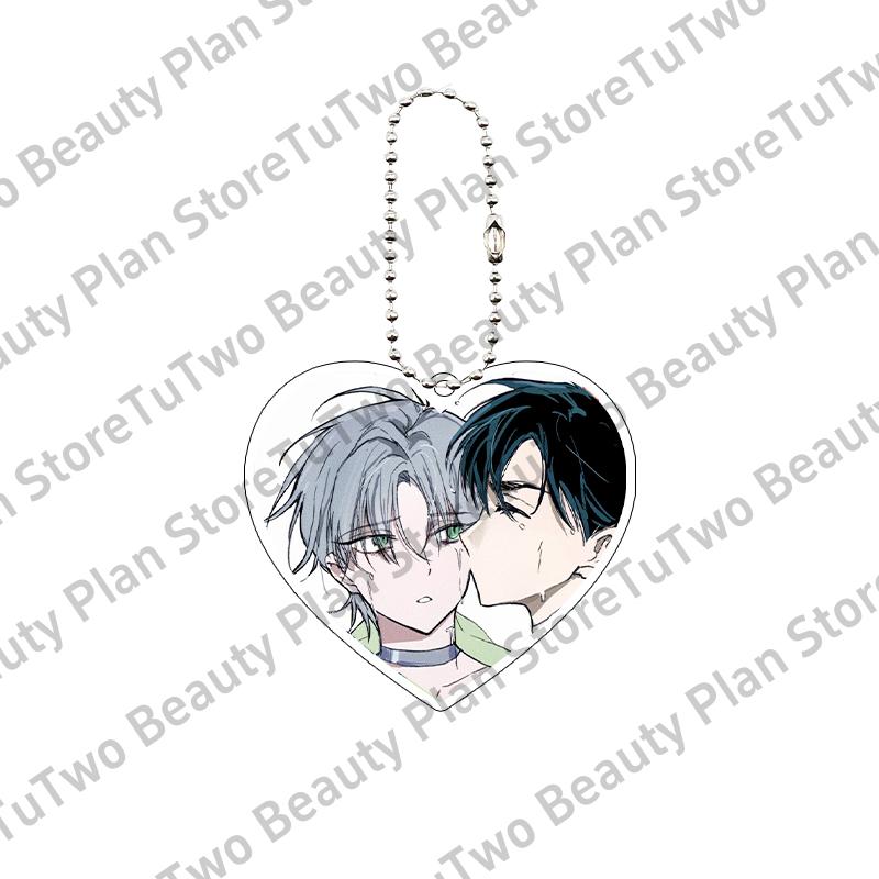 

Anime Cartoon ALIEN STAGE Till Luka Ivan Hyuna Heart Shape Acrylic Keychain Kawaii Cute New Pendant Fans Charm Jewelry Gifts Toy about 5cm