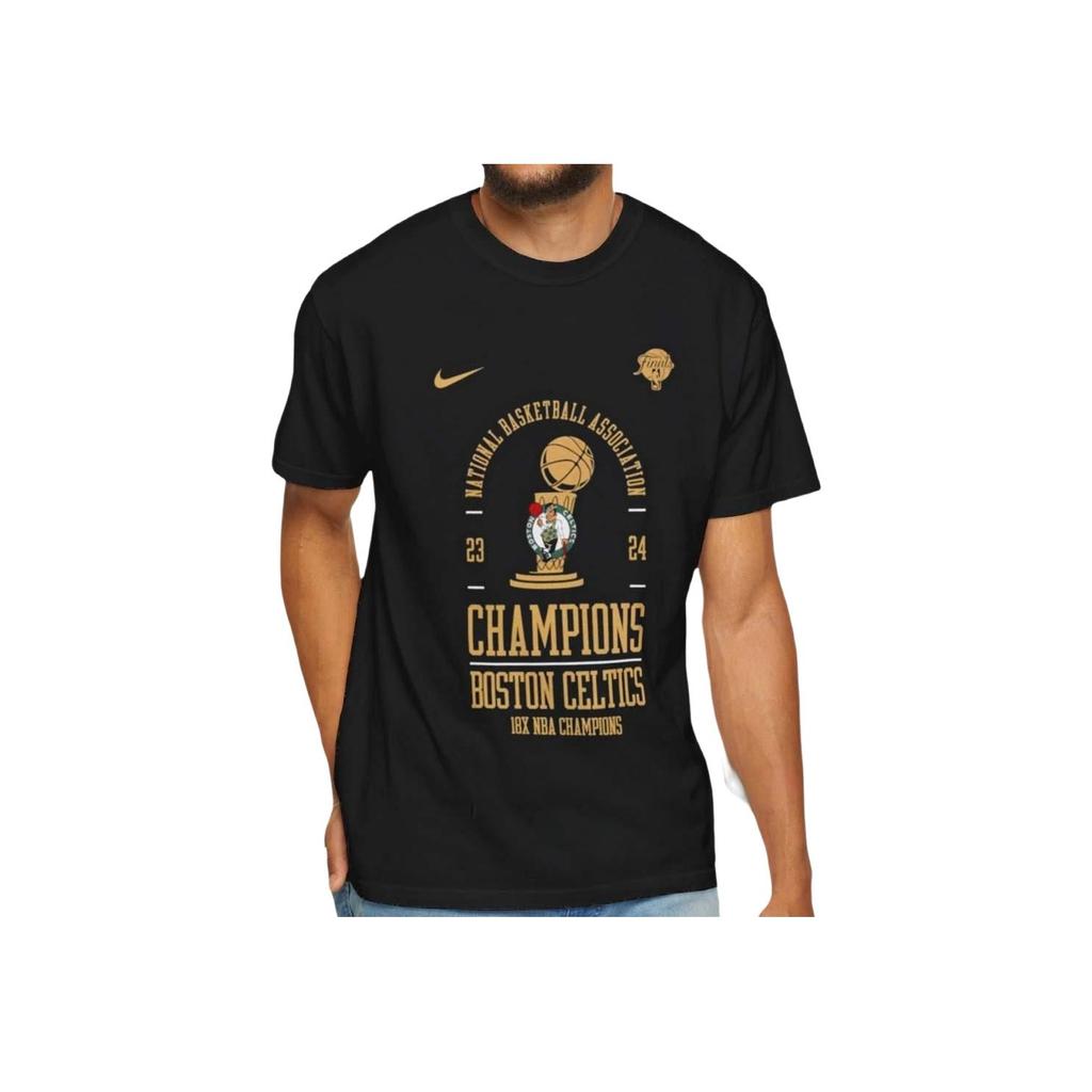 Nike X NBA Collaboration SS24 Boston Celtics Team Logo Letter Print Outdoor Casual Sports Crew Neck Pullover Short Sleeve T-Shirt IF1222010