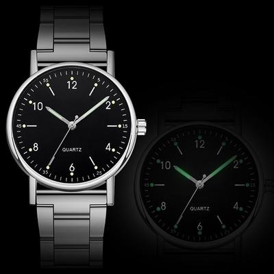Manufacturer Steel Belt Men's and Women's Quartz Watch Fashion Business Casual Digital Quartz Watch