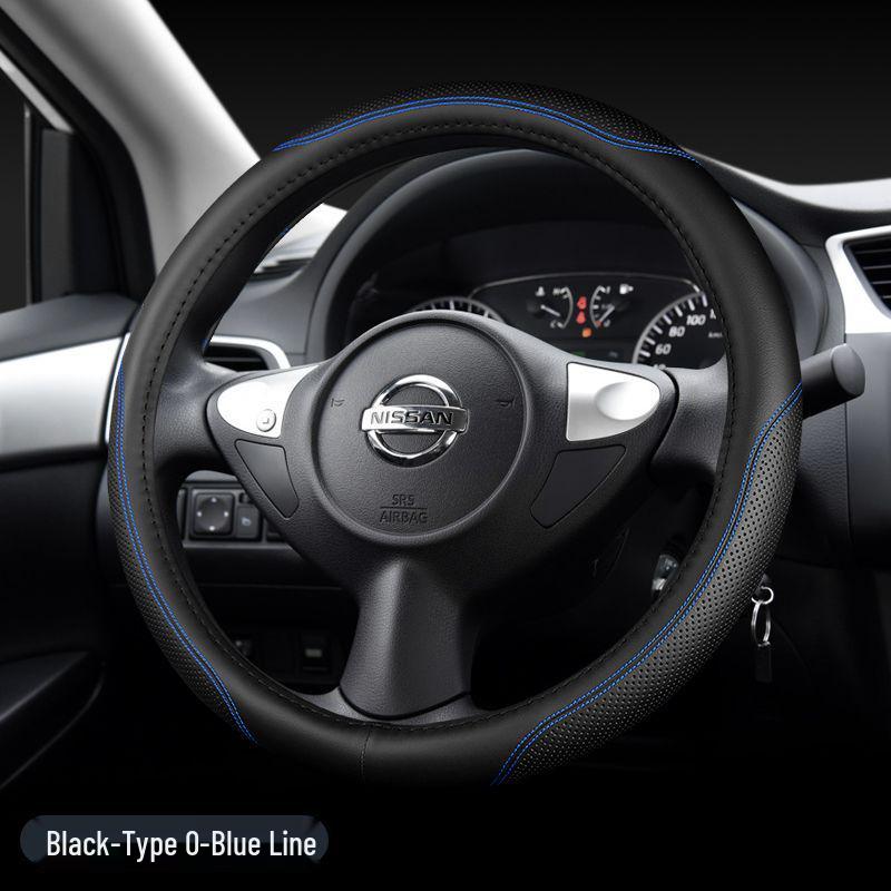 D0X Echte Lederlenkradabdeckung für Nissan Sylphy, Murano, Old Teana, Qashqai, Sunny, Livina, Tiida.