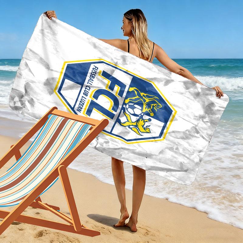 FC Luzern Print Beach Towel, Large Soft Quick Dry Towel for Beach Camping Swimming