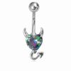 Copper Gem Navel Piercing Zircon Shiny Body Jewelry New Crystal Ball Belly Button Rings  Men