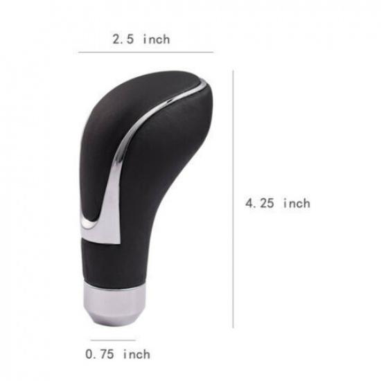 Leather Car Gear Shift Knob Shifter Lever Head For Manual Automatic Transmission