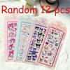 3D Transparent Sanrio Decals, Kawaii Hello Kitty Kuromi Animation Design Decals for Laptop Water Bottle Scrapbook Kids