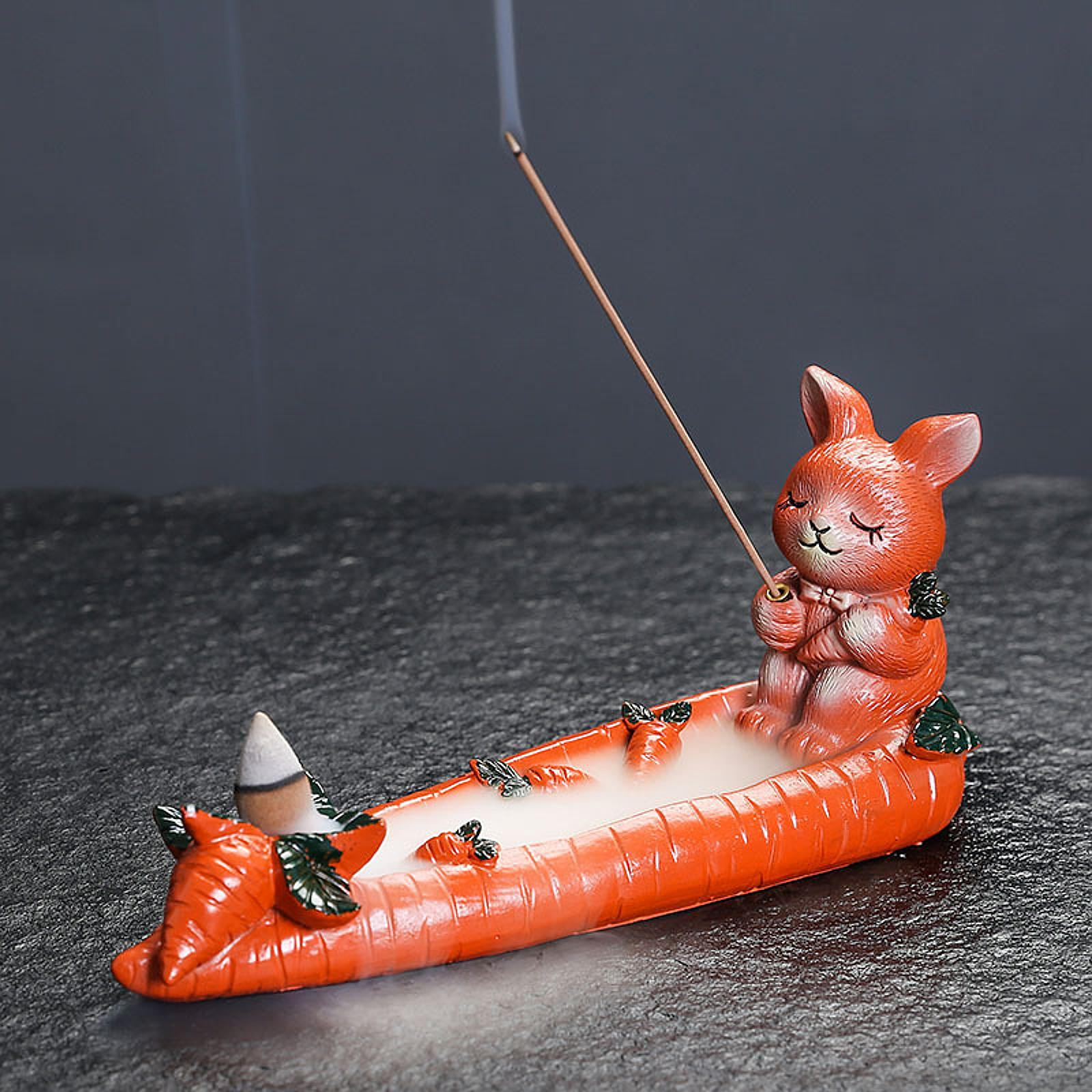 

Backflow Cone Incense Burner Waterfall Censer Table Centerpiece Desk Gift Incenses Stand for Burning