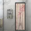 Mount Fuji Shower Curtain Japan Famous Landscape Cherry Flower Mountains Abstract Scenery Shower Curtains For Bathroom