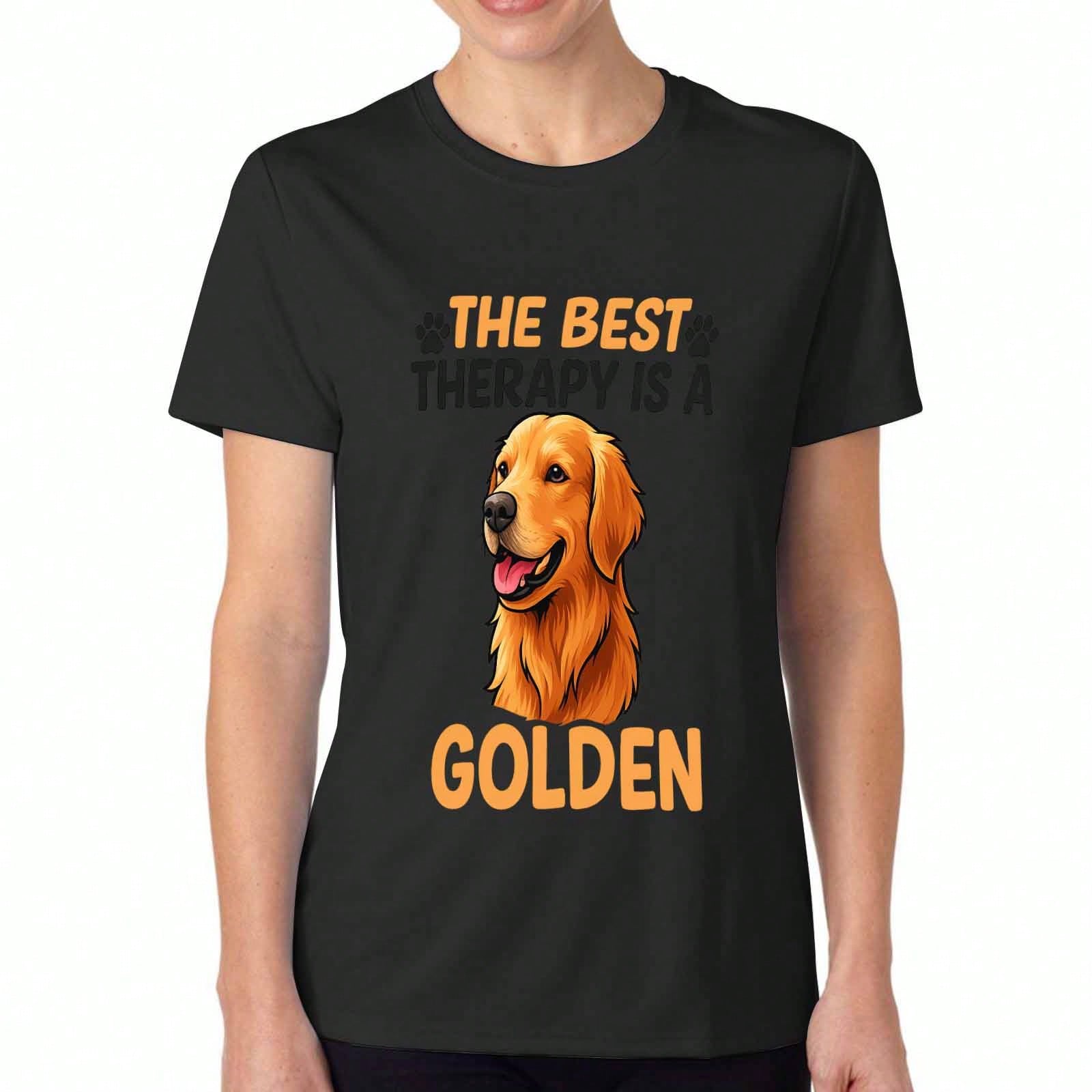 Golden Retriever Pillow unisex T Shirt, Pure Cotton Premium Print, Durable, Casual Fashion. They See You As A Friend,I See You As A Pillow Graphic Tee S разноцветный
