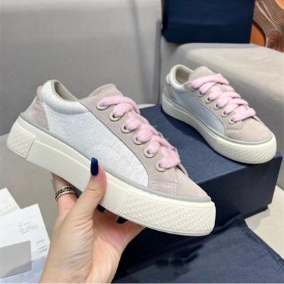 Europäische Station B33 Echtleder Colorblock Sneaker: Dicke Sohle, Stickdesign, Unisex Casual Sportschuhe für den Frühling.