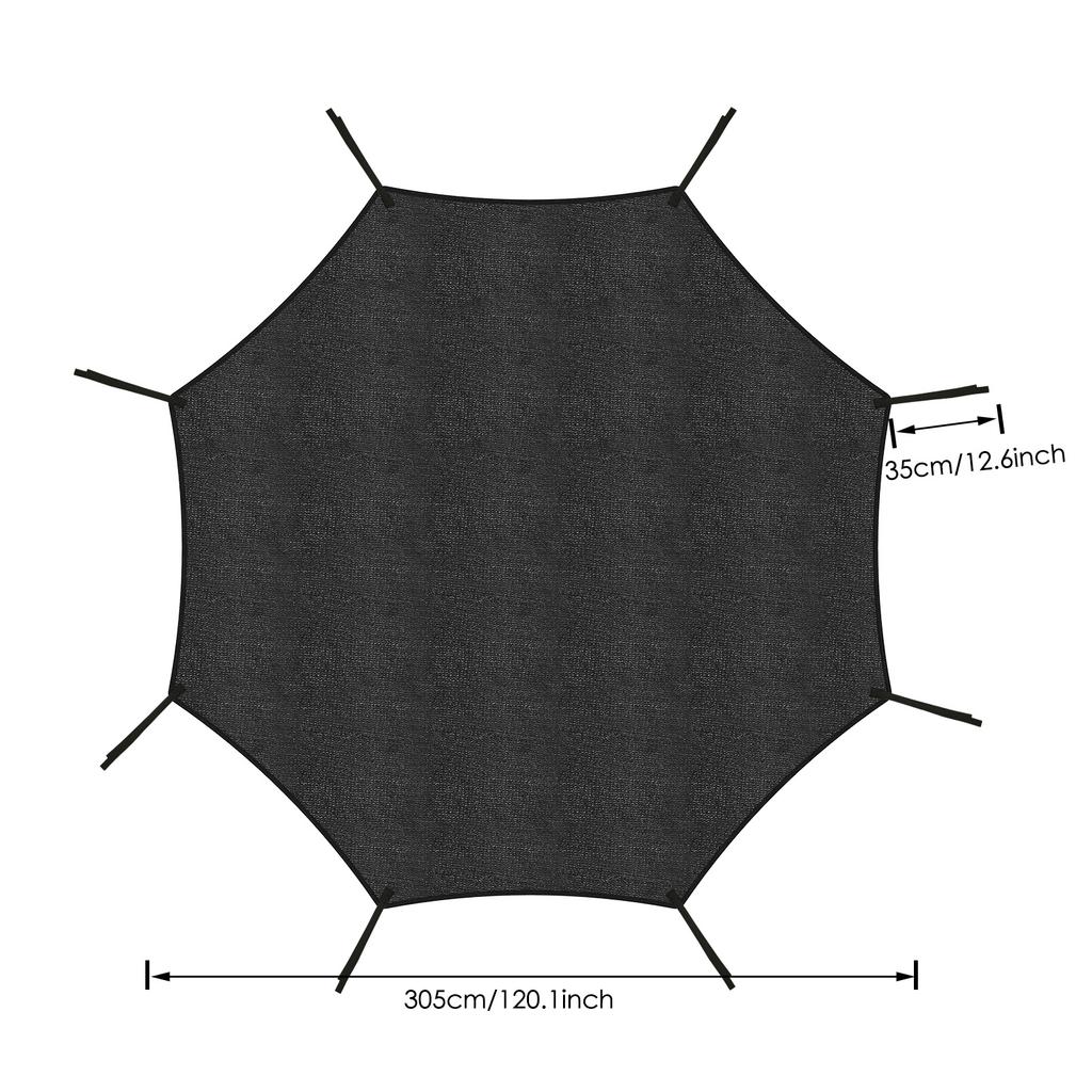 Trampolin Sonnenschutz Abdeckung Rundes Netz Sonnenschutz Baldachin Netz Trampolin Schutz Sprungbrett Baldachin Abdeckung 6/8 Stangen
