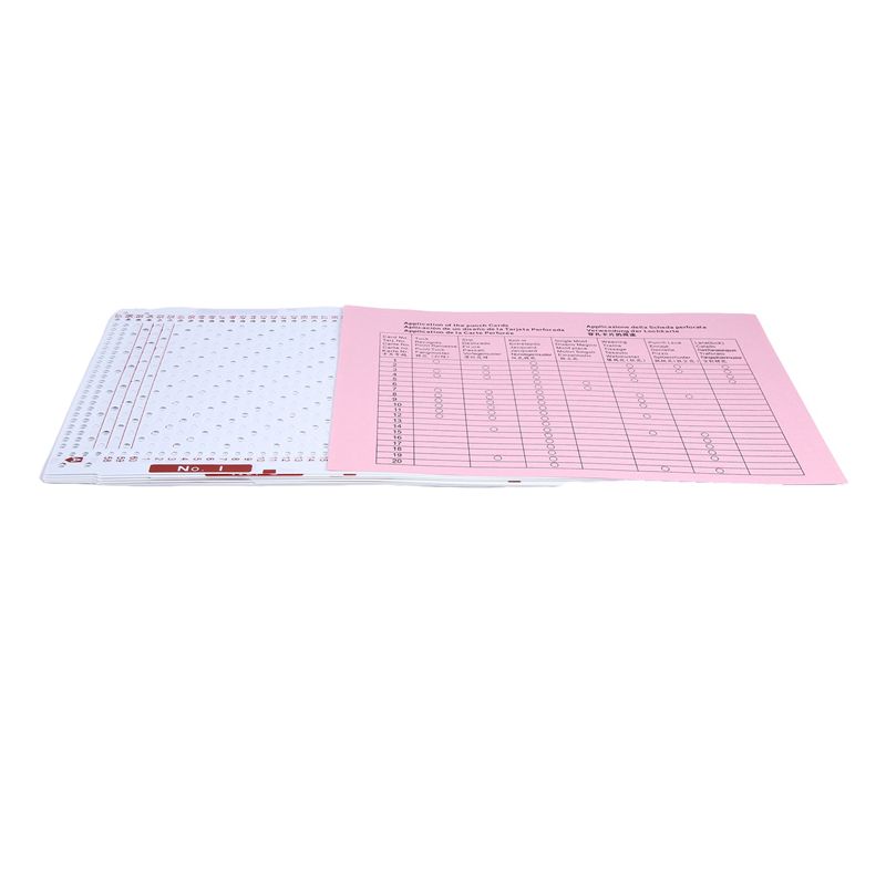 

M-Modern-20PCS NO.1-20 Knitting Machine Punch Card Set Machine Flower Punch Cards Kit For SK260 SK280 Knitting Machine