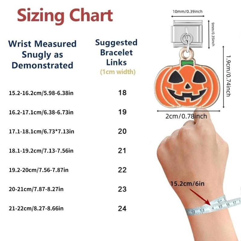 Italian Charm Link Beads Jewelry Finding Jewelry Accessories Stainless Steel Texture Italian Bracelet for Bracelet Making