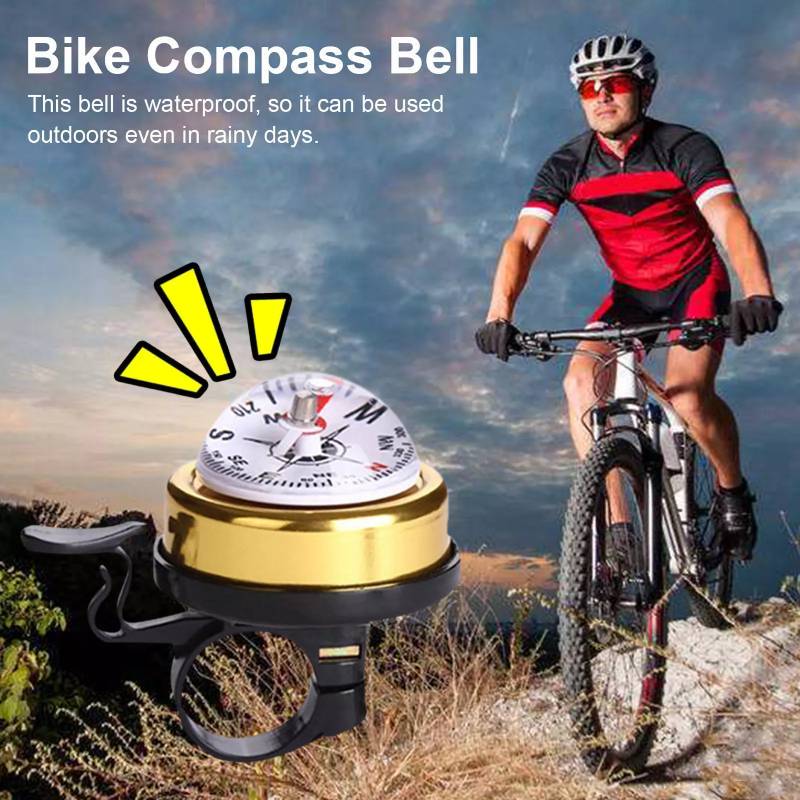 Bike Colored Bicycle Ring Bell Cycling Compass Riding Accessories Tool Durable