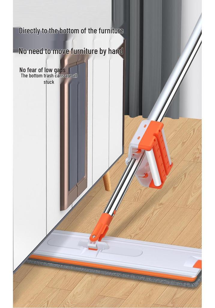 Hands-Free Lazy Mop: Efficient One-Wipe Clean for Large Floor Areas