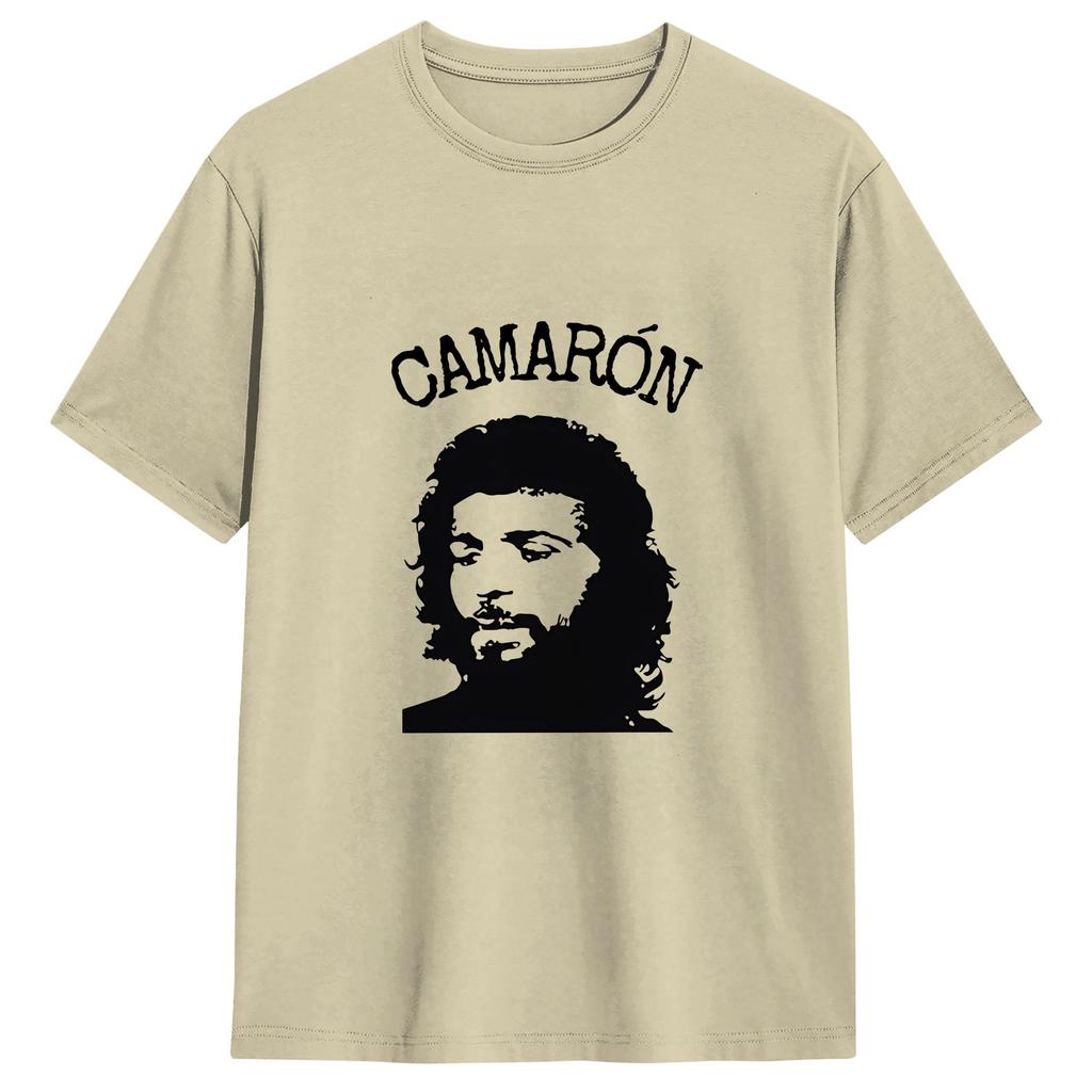 Camarone De La Isla T Shirt Summer Popular T Shirts Unisex Pure Cotton O Neck Oversized Tees Short Sleeve Vintage Tshirt