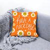 warm good day Cushion Cover Premium Comfort Reversible Pillow Cove Two in One Design for Any Room  Car Interior