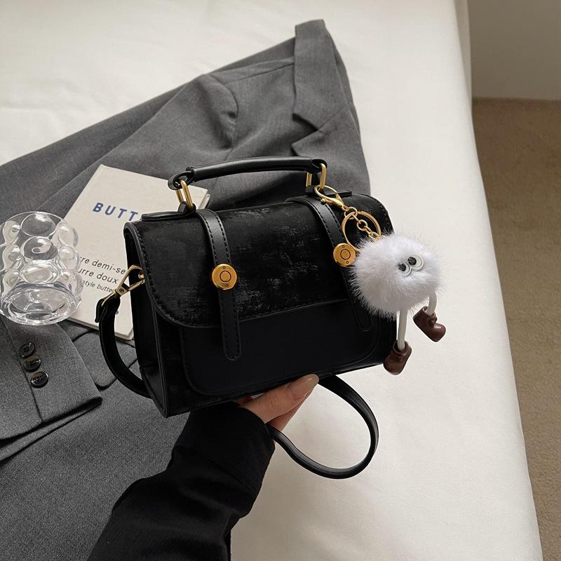 Axelväska Dam Enfärgad Ny Mode Mångsidig Messenger Liten Fyrkantig Väska