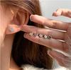 S999 Sterling Silver Heart Stud Earrings for Women, Sleep-Friendly, Heart-Shaped, Unique Ear Jewelry
