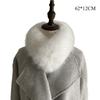 Elegant White Faux Fur Collar Stylish Neck Warmer for Winter Coat Decoration Chic Accessory for Women Fashion