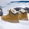 TUINANLE Winter Snow Shoes for Men Plush Warm Platform Sneaker Male Waterproof Cotton Climbing Shoes