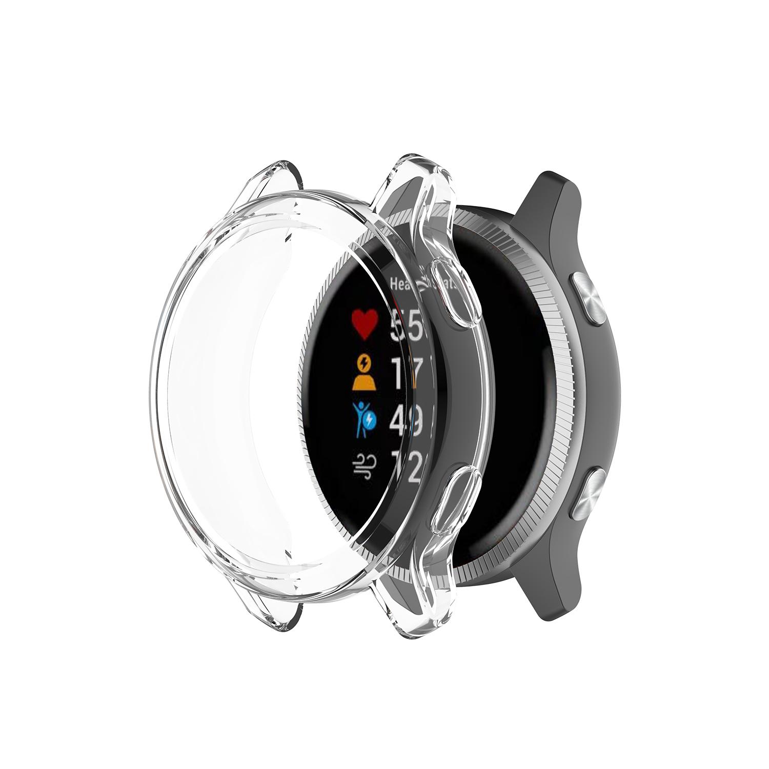 

Dustproof Shockproof TPU Watch Cover for Garmin Venu Transparent Purple