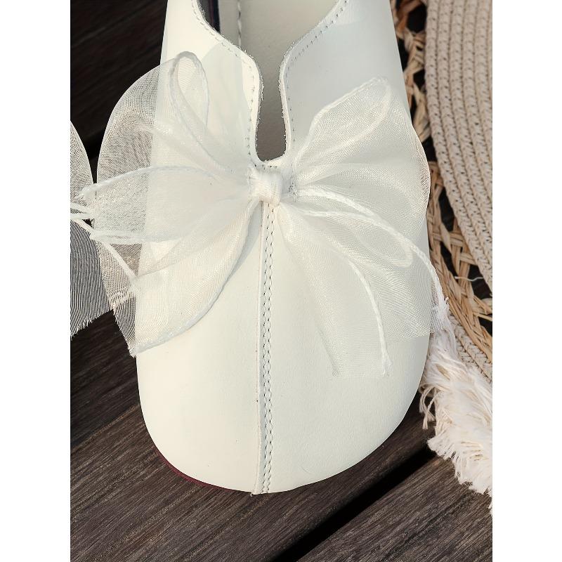 Wearing bow Mary Jane single shoes women's French round toe spring and autumn new style