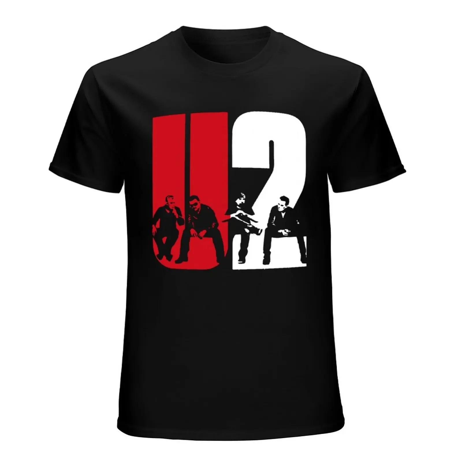 

Cute Tee Shirt For Men Printed Clothing Big Size U2 Design T-Shirt Summer Irish Rock Band Vintage T Shirts Casual Streetwear ... S разноцветный