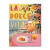 La Dolce Vita Limone Poster Stampe Retro Spritz Pittura su Tela Santorini Italia Viaggio Arte da Parete per Stanza Caffè Decorazione Quadro