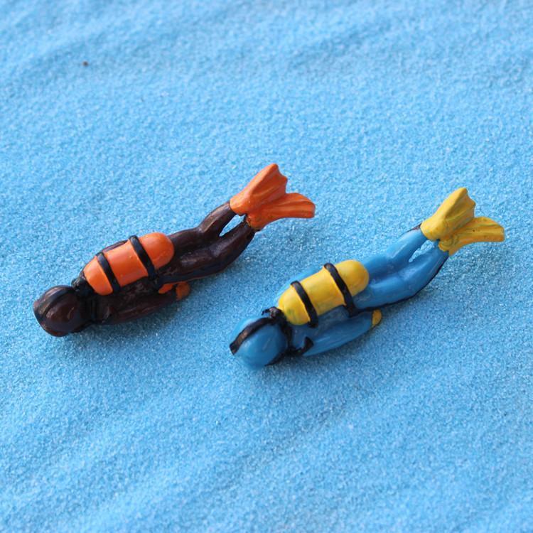 Adorno de Bola Flotante para Acuario de Buceador – Decoración para Acuario Mundo Submarino