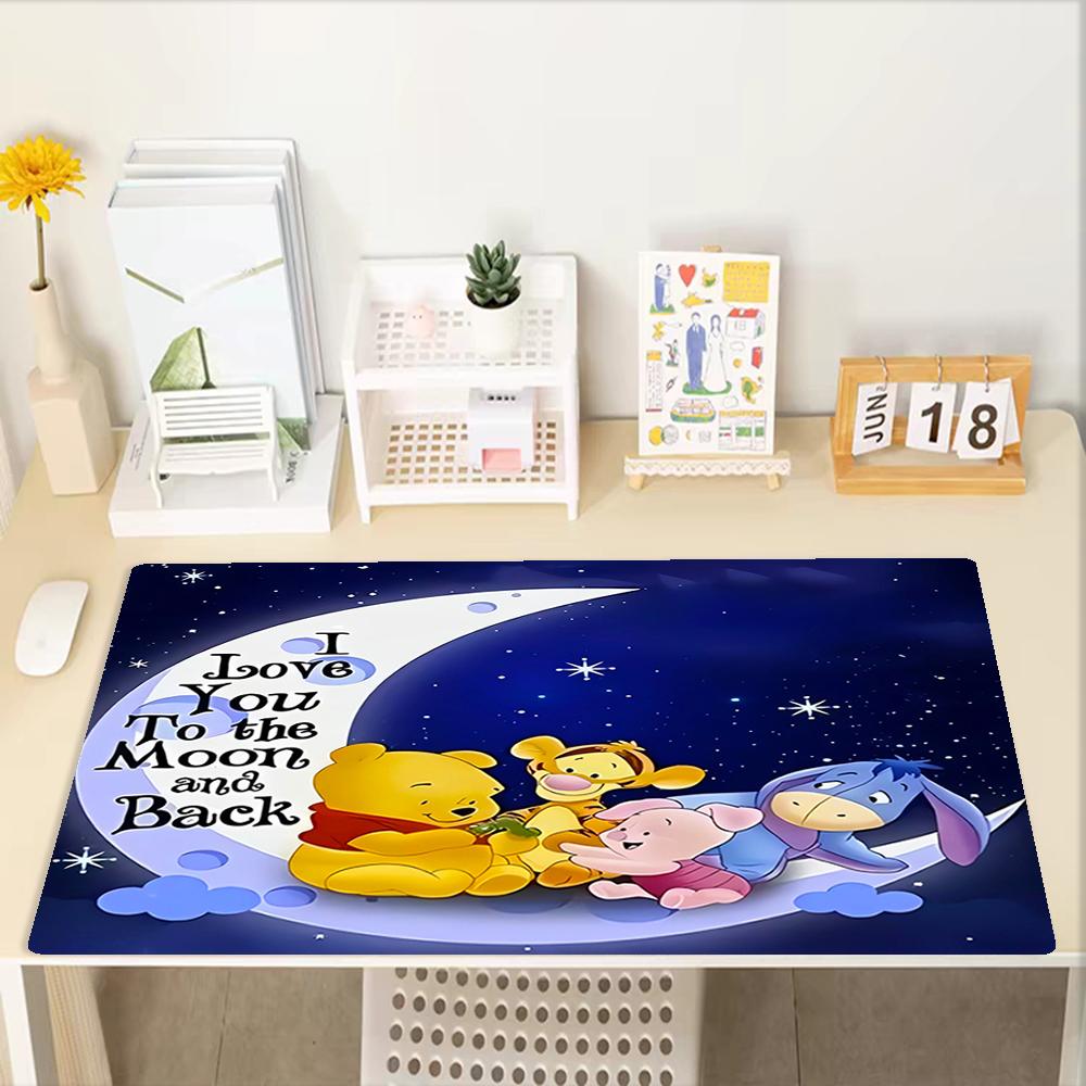 Winnie Theme Mouse Pad, Non Slip Rubber Base, Multifunctional Office & Home Decor, Perfect for Workspace Personalization.