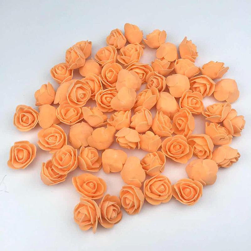 Uflower 100Pcs Artificial Foam Rose Flowers Head PE Fake Flower for Wedding Party Home Dceor DIY Bear Rose Valentines Day Gifts