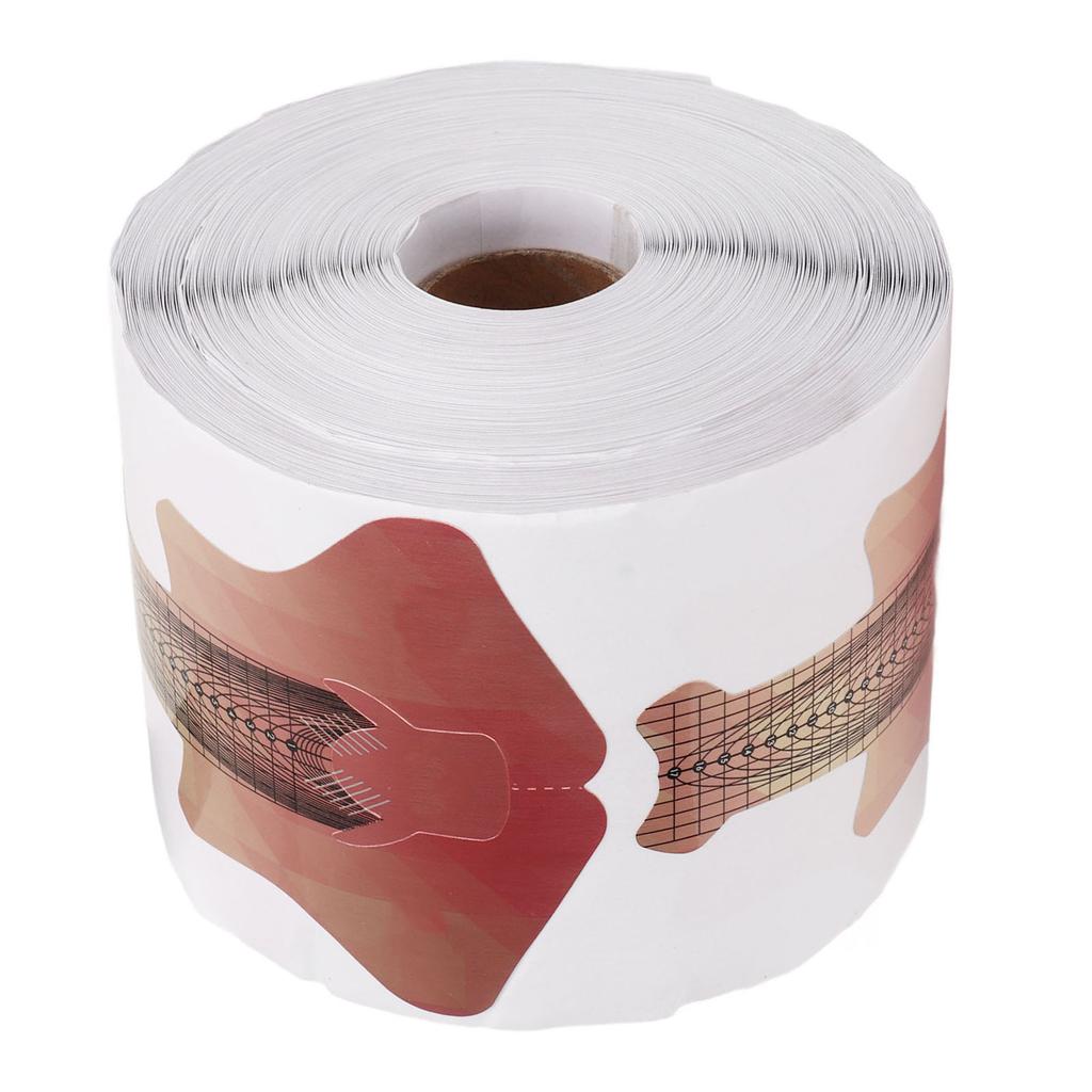 300 Stück Fischförmige Nagelverlängerungs-Guide-Aufkleber Selbstklebend French Nagelform Shaper für Acryl UV-Gel