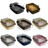 Splash Prevent Cats Litter Box With Deeply Wall Reduce Mess And Tipping Easy Maintenances Cats Litter Tray Home Use