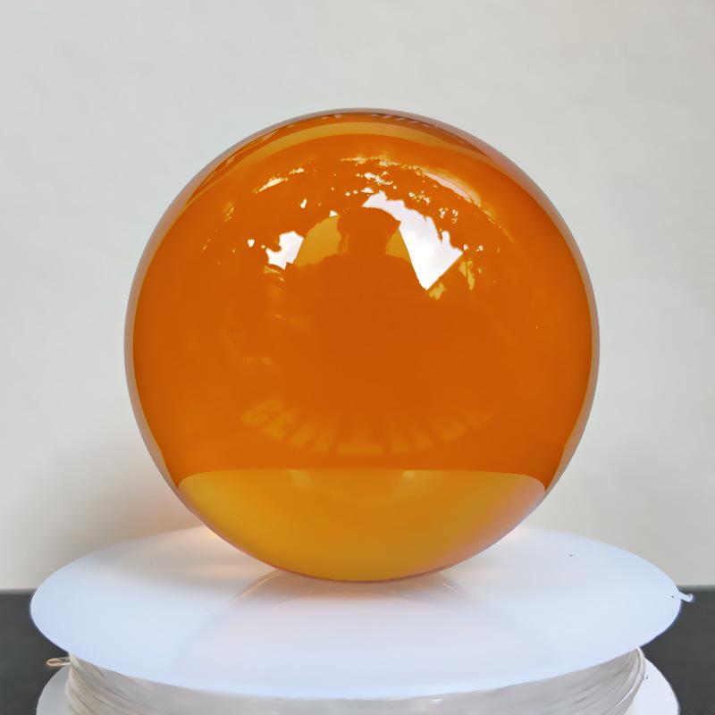 Crystal Ball Ornament with Wooden and Glass Base - Multiple Sizes Available