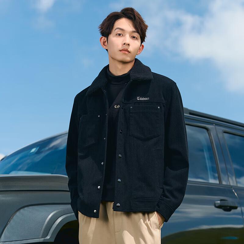 

Cabbeen Men s Fleece-Lined Corduroy Jacket M