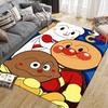Anpanman Family Square Area Rug, Non-Slip Floor Mat for Bedroom, Perfect Gift for Anpanman Fans