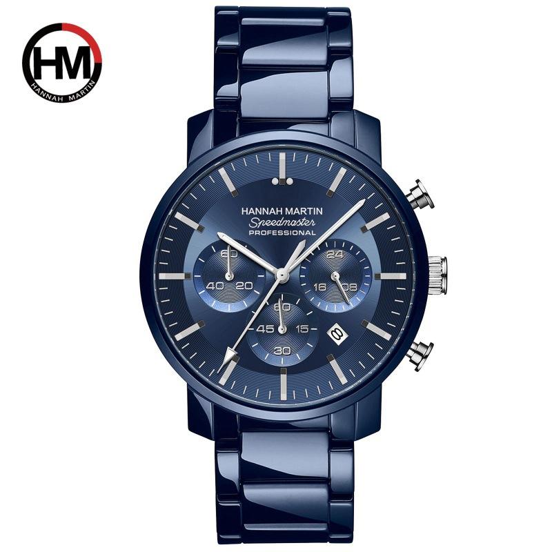 2025 Six-Hand Multi-Function Business Men's Waterproof Calendar Watch Elegant Men's Wristwatch