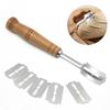 Bread Cutter French Bread Blades Kitchen Gadgets Normal Wood Long Handle Baking Accessory European Style Curved Arch Toast Knife