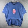 Stüssy T-Shirt Strawberry Reduced Fat Milk Carton 2000s Mens M Blue Solid Back Unisex T-Shirt