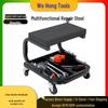 Universal Mobile Car Repair Stool with Tool Tray and Wheels for Auto Repair and Detailing