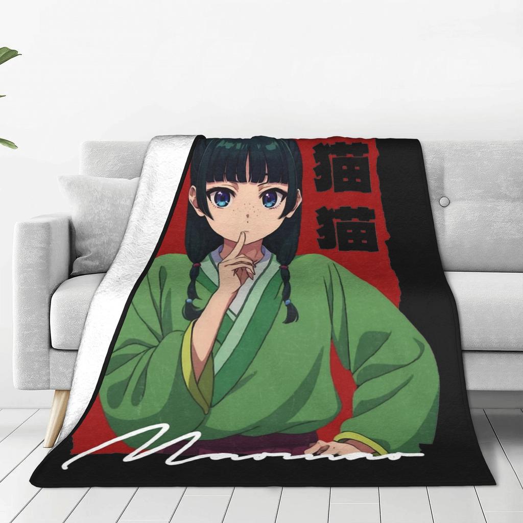 Maomao The Apothecary Diaries Throw Blanket for Couch Anime Heroes Fuzzy Soft Plush Blanket Multiple Sizes
