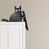 Black Cat Door Topper Holiday Corner Sign for Gate Picture Frame Window