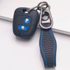 Silicone Car Keychain Strap for Peugeot 107 108 206 207 307 308 Citroen C1 C2 C3 C4 C5 Saxo Honeycomb Texture Racing Stripe Anti Lost Key Ring Holder