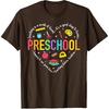 Preschool Teacher Pre-K Heart First Day of Preschool Kids T-Shirt