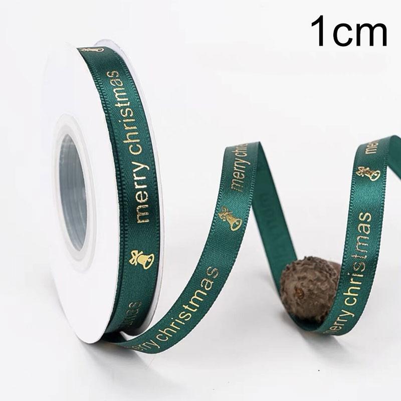 25 Yards/Lot Printed 10/25mm Christmas Ribbon DIY Gift Packing