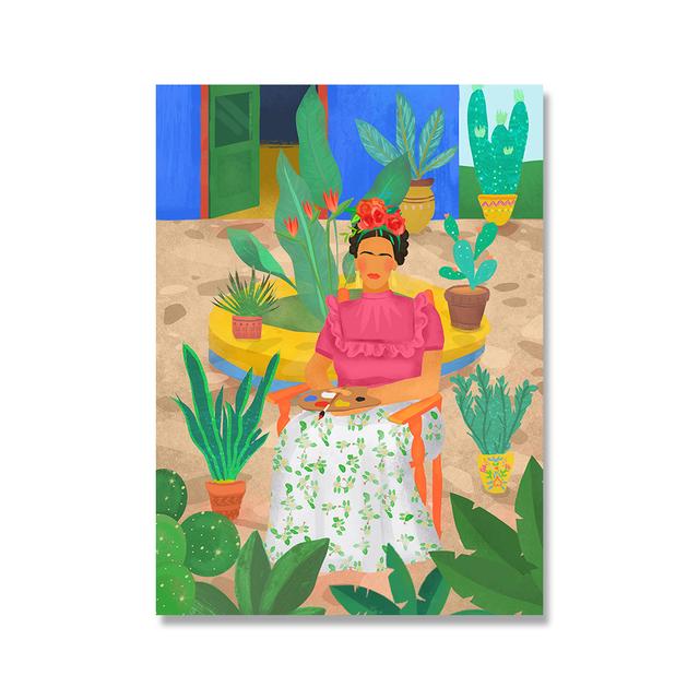 

Напечатанные на холсте фотографии, настенное искусство, скандинавские картины, акварель, феминистское произведение искусства, украшение для дома, модуль, постер для гостиной, без рамки 21*30cm