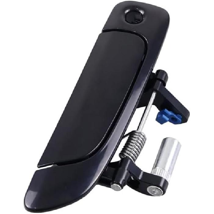 Black No Painted Front Rear Exterior Door Outer Handle Compatible With Honda Civic 2001 2002 2003 2004 2005 (Front Left)