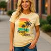Beach Vibes Tee Casual Summer Shirt Vacation Outfit Gift for Beach, Pool Apparel