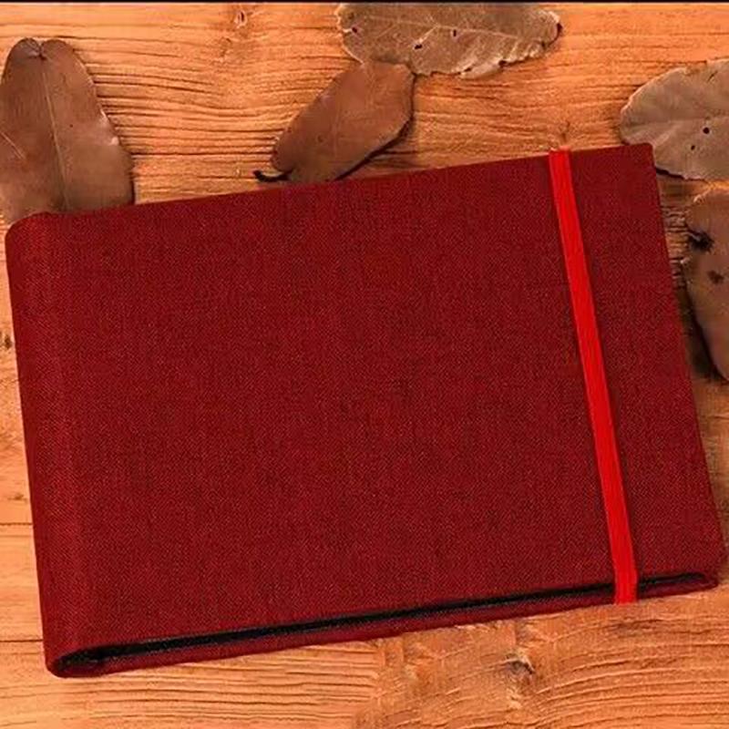 6-tums Fotoalbum Skrivbart Samling av Barns Tillväxtfoton 100 st Högkapacitet Tyg Konstpapper Mellanlägg Album