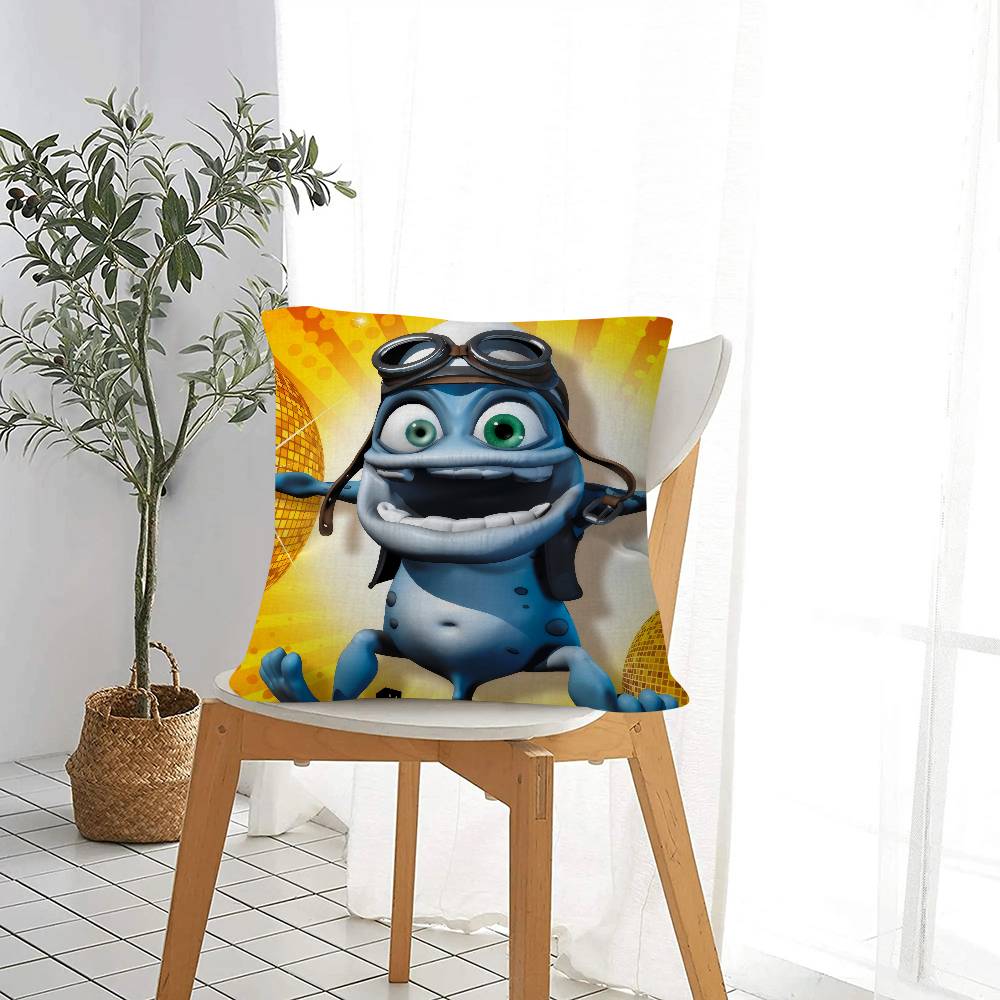 C-Crazy Frog DJ Ding D-Ding cushion  Pillow Gift Home Office Decoration Bedroom Sofa Car Cushion Cover case 45x45