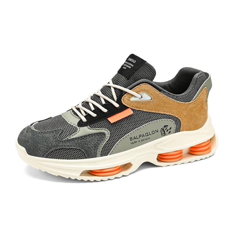 Дышащие летние мужские кроссовки с сетчатой спортивной обувью 39 серый 2529₽